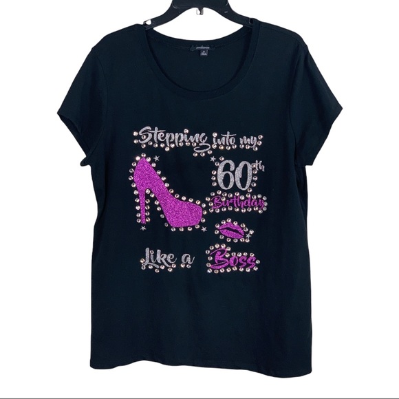 Women’s 60th Birthday Tee Size 2X 🎉🎊 - Picture 1 of 7